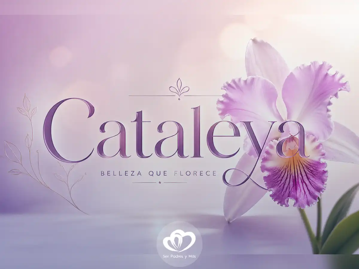 significado del nombre Cataleya y origen con flor orquídea Cattleya