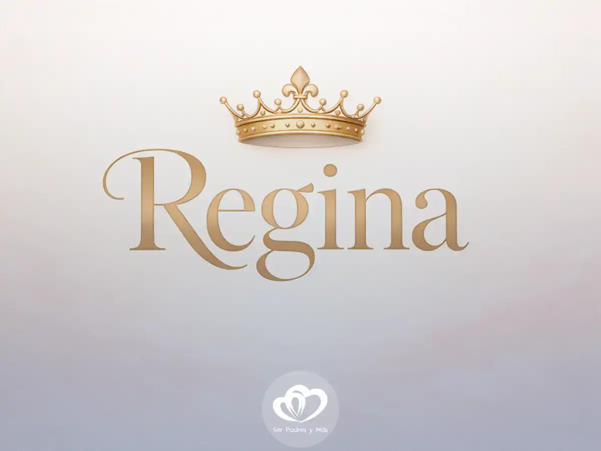 Significado del nombre Regina con una corona que representa su origen de reina