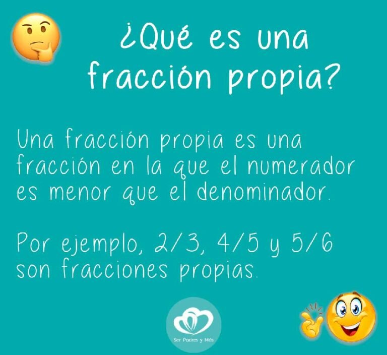 que es fracción propia