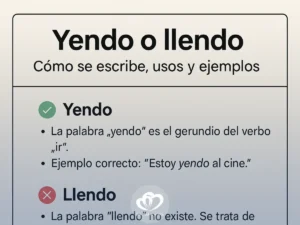 ¿Cómo se escribe: “yendo” o “llendo”? Guía clara y completa