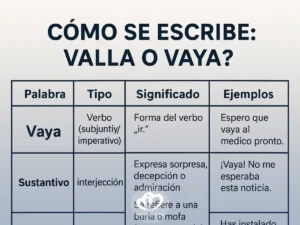¿Cómo se escribe: valla o vaya? Explicación clara y ejemplos