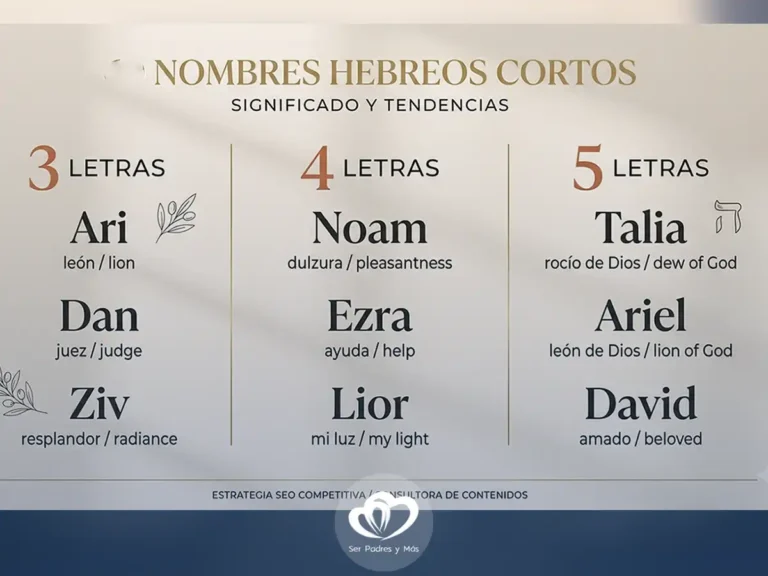 lista de nombres hebreos cortos de 3 a 5 letras con significado